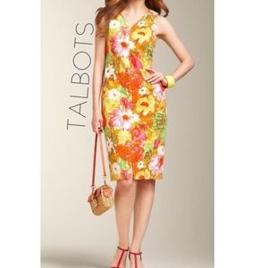 Retro Shift Floral Midi Dress